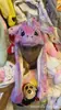 Sombrero de Peluche chiikawa Empleado de Tren Usaqiyka Orejas Wow Móviles Brillante Divertido Sombrero