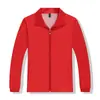 Chaqueta Impermeable de una Sola Capa, Ropa de Trabajo Personalizada de Manga Larga con Texto Impreso, Uniforme de Voluntario para Actividad Grupal, Al por Mayor en Stock