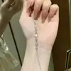 Pulsera Calabaza Jinqi para Mujer Plateada con Baño de Plata Diseño de Nicho Pulsera con Temperamento Microincrustada con Circonita Celebridad de Internet Explosiva Pulsera de Sensación de Alta Gama