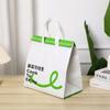 Bolsa Aislante de Papel de Aluminio No Tejido Personalizada por el Fabricante de Gran Capacidad Portátil para Llevar Empaque Bolsa Aislante Desechable Engrosada