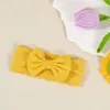Acessórios de cabelo infantis transfronteiriços europeus e americanos, faixa de cabeça larga com laço elástico macio para bebês, faixa de cabeça com proteção de fontanela para bebês, adereços de cabeça