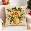 Fronha de Natal para sofá de casa, capa de almofada para decoração de sala de estar e quarto, fronha de tecido para uma atmosfera acolhedora e festiva