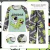 Pijamas para niñas, primavera y otoño, manga larga, finos, grandes, de verano, con dibujos animados, para el hogar