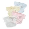 Ropa de Verano Fina y Transpirable de Manga Corta Estilo Monje para Bebés Niños y Niñas Bebé A Top Modal Sin Huesos Verano