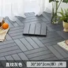 Piso Plástico de PVC Personalizado, Piso para Varanda Antiferrugem Externo, Piso Encaixável Simples Autoinstalável para Pátio Terraço Jardim