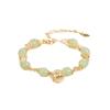 Pulsera de campana de doble capa de jade de Hotan, diseño de nicho de marea nacional, pulsera elegante de sentido avanzado que combina con todo, nueva marea 2022