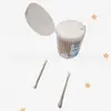 Palillo de Bambú Desechable para el Hogar Bolas de Algodón Limpieza Algodón Sanitario Hisopo de Algodón de Doble Punta Hisopo de Algodón Cosmético Palillo de Algodón Orejas