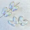 Fantasía de Verano Nuevo Galvanizado UV Mariposa Mariposa Voladora Cadena de Teléfono Móvil con Cuentas DIY Colgante Collar Accesorios de Joyería