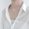 925 Sterling Silver 2020 Nova Chegada Anel Colar Mulheres Ins Simples Clavícula Cadeia Internet Celebridade Elegante Estilo Frio Estilo Coreano