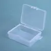 P Caja de Plástico Transparente con Hebilla Pequeña Caja de Herramientas para Ferretería Caja de Piezas Pequeñas Accesorios para Perlas Botones Pulseras Caja de Almacenamiento