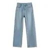 Jeans de Pierna Ancha Forrados de Polar para Mujer Otoño e Invierno 2024 Nuevos de Cintura Alta que Cubren la Cadera Adelgazantes Ligeramente Gruesos Rectos Estrechos