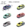 Coche de Metal que Rebota con Tracción Trasera Comercio Exterior Transfronterizo Modelo de Coche de Metal Decoración de Coche de Carreras Juguete Regalo para Niño Venta al por Mayor