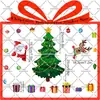 Pegatinas Magnéticas para Coche de Navidad Juego de Pegatinas Magnéticas Impermeables y Resistentes al Sol Puerta de Garaje Metálica Refrigerador Ventana Pegatinas de Decoración Festiva