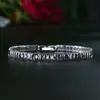 Nuevo brazalete de garra con circonita hip hop totalmente engastado con diamantes, diamante cuadrado, colorido, moda, simple, para calzar, personalidad, diseño de nicho, joyería