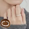 Anillo retorcido de líneas geométricas entrelazadas para mujer, multicapa, exquisito, versátil, anillo abierto de nuevo estilo, anillo creativo para el dedo índice