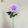 Flores de Peônia Artificiais Simples para Decoração de Interiores Domésticos, Decoração de Fileiras de Flores para Casamentos e Hotéis, Flores Artificiais Feitas à Mão, Novo Produto Transfronteiriço