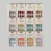 Nuevo clavo largo en T 12 piezas de uña postiza con gel de gelatina moda simple parche para uñas largo