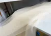 Saia de malha transparente azul céu com glitter hot stamping para decoração de fundo, material de tecido para vestuário formal