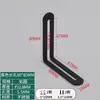 Suporte angular ajustável com furo longo conector móvel de cabeça dupla suporte de ângulo reto em L de 90 graus dispositivo anti-tombamento de armário cantoneira