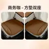 Juego de cojines para asiento de coche de tres piezas en stock, cojines de felpa universales para interior de coche de invierno, prensados en caliente para asientos delanteros y traseros