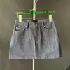 Oferta Especial Mini Falda de Mezclilla Azul Oscuro Verano Nuevo Estilo Adelgazante Casual Mini Falda Mujer