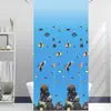 Cortina de ducha para mampara de baño de alto peso proveedor de comercio electrónico transfronterizo cortina de ducha de poliéster impermeable y antihongos para baño