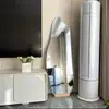 Espejo de cuerpo entero estilo nórdico para uso doméstico, Espejo irregular, Espejo de pie con forma única, Espejo de probador para tienda de ropa, Espejo de lujo ligero