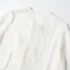 2026 Verão Novos Produtos Europeu e Americano Transfronteiriço Moda Feminina Moda de Rua Moda Costura Renda Camisa de Manga Longa W08 0522