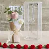 Caja de Regalo con Ramo Pequeño de Tulipanes Terminada para Regalo de Estudiantes de Primaria Puesto de Flores Tejidas de Tulipán Flor Artificial al por Mayor