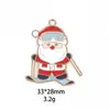Nuevo Colgante de Aleación de Zinc con Forma de Ski de Navidad, Santa, Alce, Lindo, para Pulsera, Collar, Joyería para Colgar