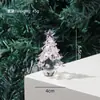Enfeites de Árvore de Natal de Vidro Sólido Transfronteiriços, Decorações de Mesa de Natal, Artesanato Criativo para Decoração de Casa Atacado