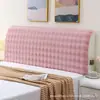 Funda de Mesita de Noche de Felpa Gruesa Todo Incluido Respaldo de Cama de Madera Bolsa Suave Funda Universal Fea Funda Elástica para Mesita de Noche Funda Antipolvo Cojín