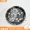 Caja de Empaque Redonda Desechable tipo Disco para Sushi con Tapa Caja para Llevar Caja de Almuerzo Plato de Empaque para Llevar Salmón Plástico