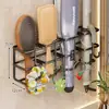 Estante de Almacenamiento para Rizadores de Baño, Soporte Antiescaldaduras para Planchas, Soporte de Pared para Planchas Alisadoras y Peines de Baño, Instalación sin Taladro