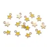 Colgantes de Estrella Coloridos en Colores Macaron, Dijes de Estrella de Cinco Puntas Esmaltados, Accesorios Hechos a Mano para Pulseras y Collares DIY