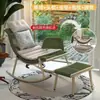 Mecedora, sillón reclinable, sofá perezoso para adultos, adecuado para dormir y relajarse, silla sofá de mimbre para balcón, mecedora popular para exteriores