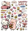 Cielo Sencillo y Lindo Kuromi y My Melody Pegatinas para iPad Tablet Planner Accesorios para Uñas Pegatinas para Uñas en Relieve