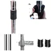 25 Columnas de Estante Grandes Cromadas, Clips de Plástico Metal para Malla de Alambre, Cadena Antiestática de Acero al Carbono, Pies de Ajuste de Piso
