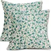 Amazon Nova Fronha Floral de Primavera Capa de Almofada de Planta Decoração de Sala de Estar em Casa Fronha de Almofada de Sofá