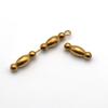 Accesorios de joyería DIY de latón, cuentas sueltas de 4.5*14 mm, cuentas de bambú, accesorios de cuentas para la cintura