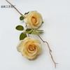 2 rosas búlgaras para arreglos florales de boda, hilera de flores para salón de bodas, camino de plomo, decoración del hogar, flores falsas, flores artificiales al por mayor