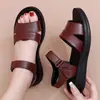 Sandalias de Mujer de Suela Blanda Nuevas de Verano 2026, Sandalias Planas Antideslizantes con Punta Abierta para Mujeres de Mediana Edad y Mayores
