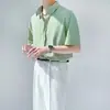 Camisa de Manga Corta de Seda de Hielo para Hombre, Sensación Fresca, Verano 2026, Tallas Grandes, Camisa Casual, Corte Holgado, Top de Moda