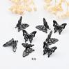 18k Retenção de Cor Oco Tridimensional Borboleta Perfurado Acessórios DIY Pulseira Colar Cristal Frisado Jóias Acessórios Materiais