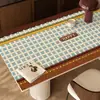 Jogo americano estilo vintage, à prova de óleo, à prova d'água, resistente ao calor, luxo leve, toque de alta qualidade, tapete protetor de mesa, novo modelo 2026 toalha de mesa para mesa de centro