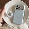 Funda Magnética Simple de Lunares Estilo Coreano Ins Adecuada para Funda de Teléfono Móvil Apple 17Promax Iphone16 Soporte de Estrella 15P