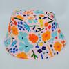 Sombrero de Pescador Infantil Coreano y Japonés con Estampado Floral de Primavera y Verano Protección Solar Moda al Aire Libre Versátil Para Adelgazar la Cara