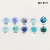 Cuentas de cristal de Austria en forma de OVNI, colgante pequeño para pulsera DIY, accesorios para collar 6200(6428) multicolor 6mm