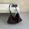 Bolsa tote de camurça retrô, grande capacidade, estilo feminino, nova tendência 2026, outono, casual, para o dia a dia, de ombro