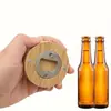 Abridor de Garrafa Magnético de Bambu de Fabricante Direto Especial Transfronteiriço Abridor de Garrafa Artesanal DIY Adequado para Presentes de Casamento e Festa